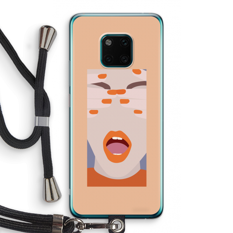 Surprise: Huawei Mate 20 Pro Transparant Hoesje met koord