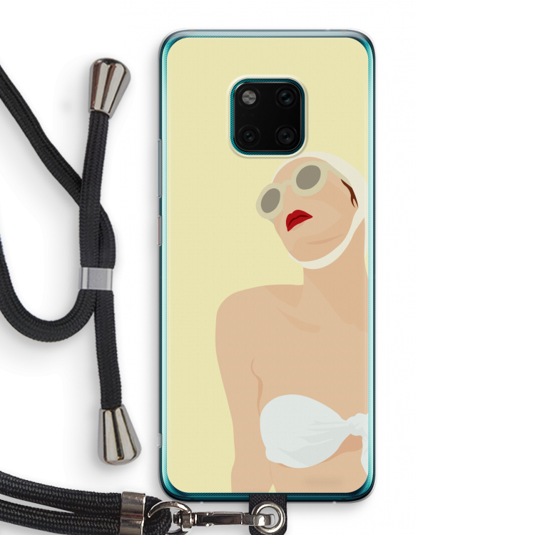 Summer: Huawei Mate 20 Pro Transparant Hoesje met koord
