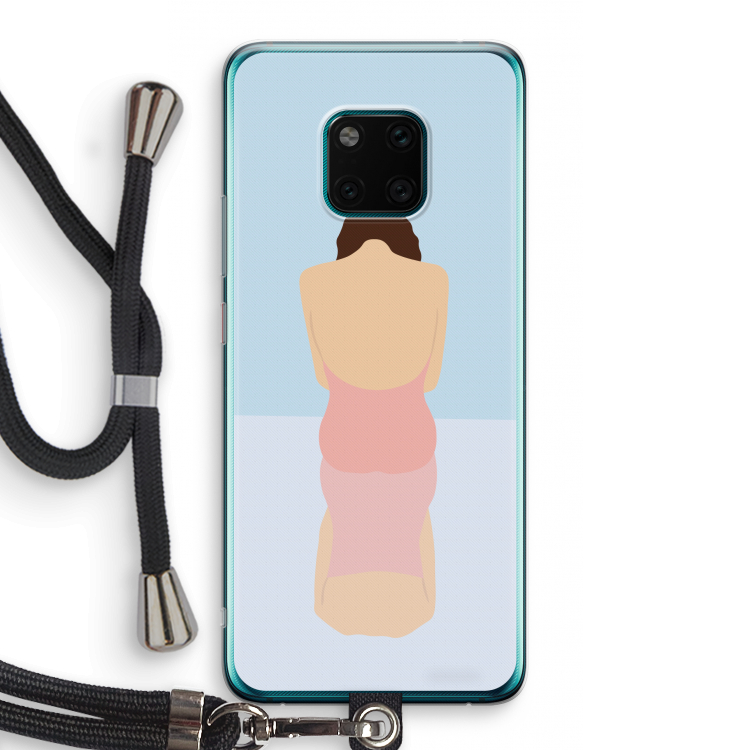 Mirror: Huawei Mate 20 Pro Transparant Hoesje met koord