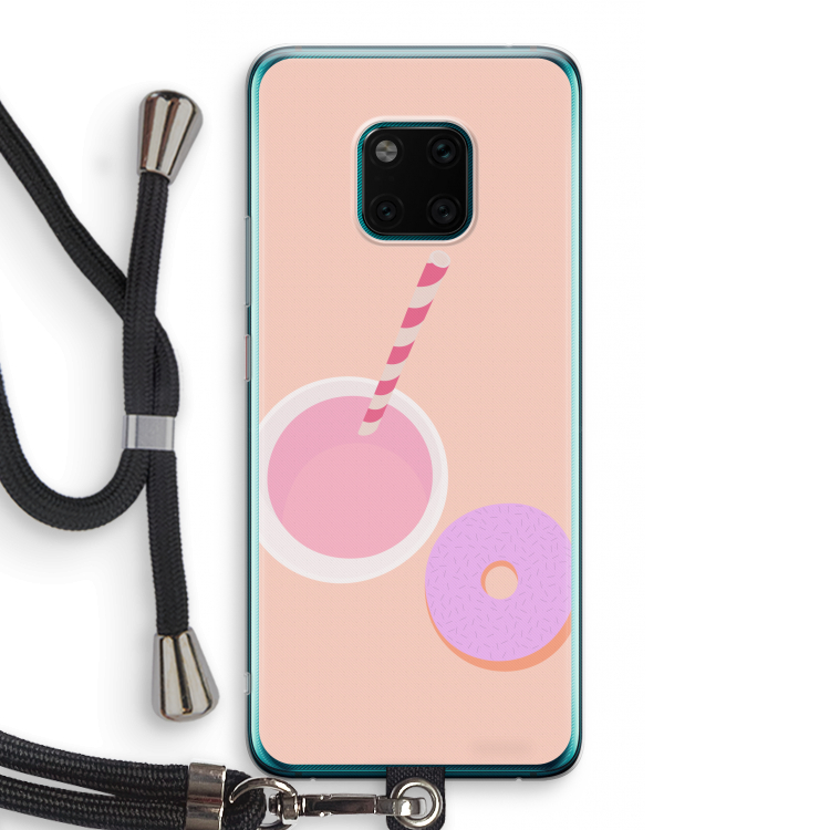 Donut: Huawei Mate 20 Pro Transparant Hoesje met koord
