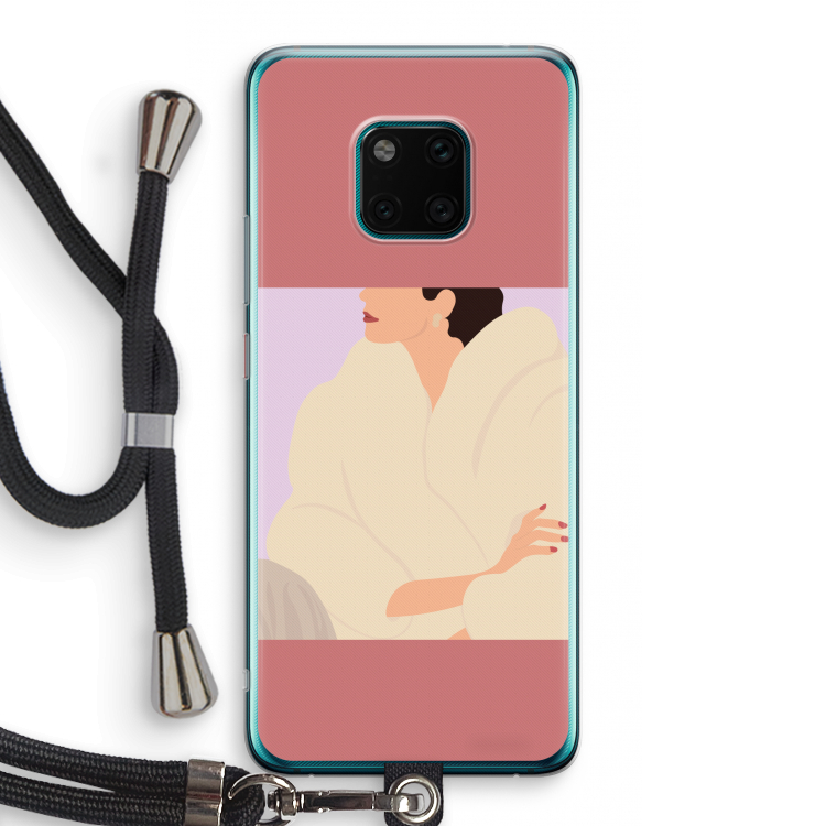 Cosy: Huawei Mate 20 Pro Transparant Hoesje met koord