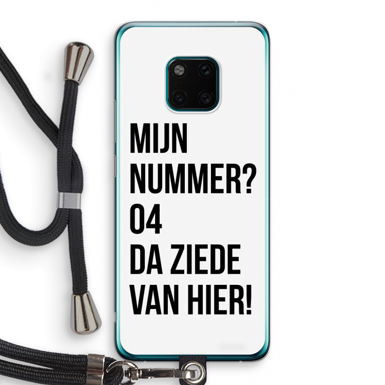 Da ziede van hier: Huawei Mate 20 Pro Transparant Hoesje met koord