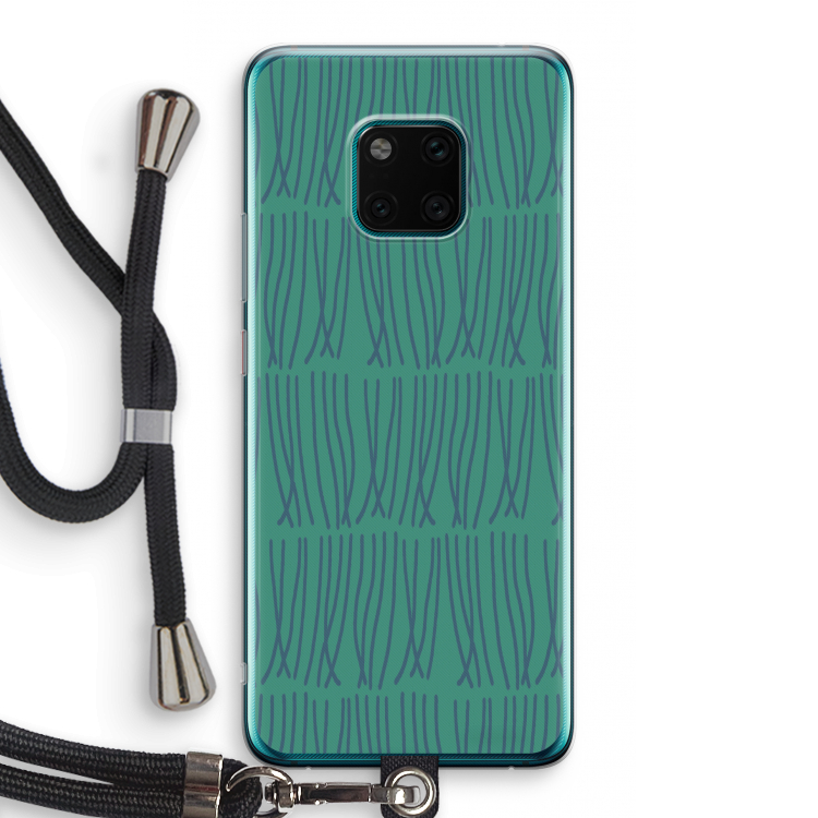 Swirls: Huawei Mate 20 Pro Transparant Hoesje met koord
