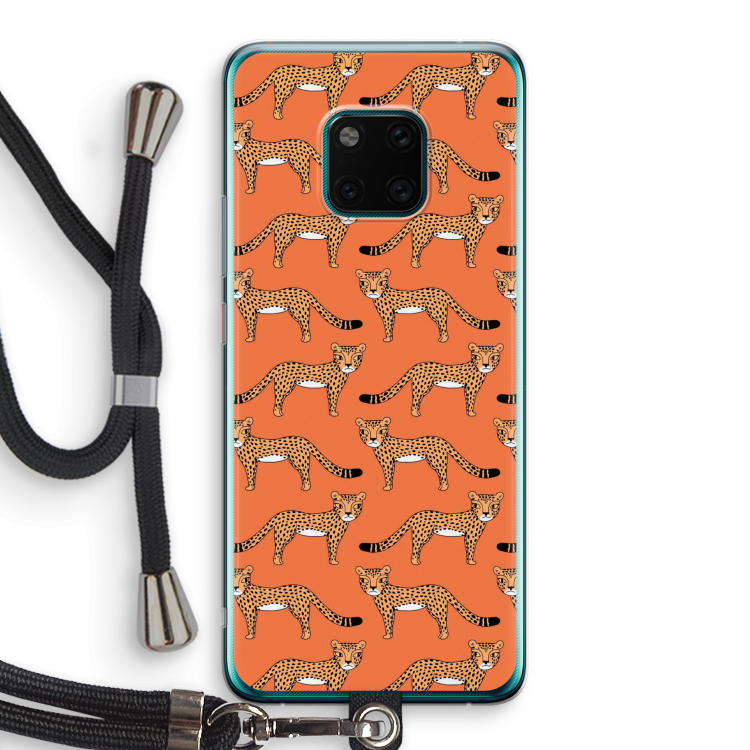 Cheetah: Huawei Mate 20 Pro Transparant Hoesje met koord