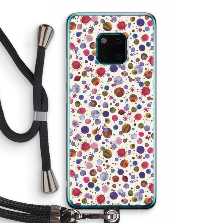 Planets Space: Huawei Mate 20 Pro Transparant Hoesje met koord