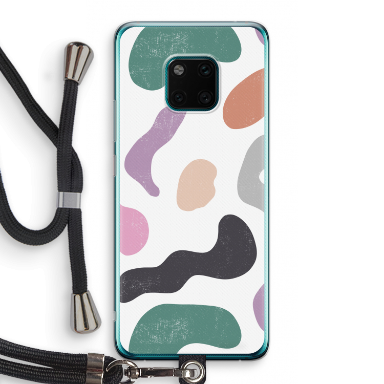 Memphis Shapes: Huawei Mate 20 Pro Transparant Hoesje met koord
