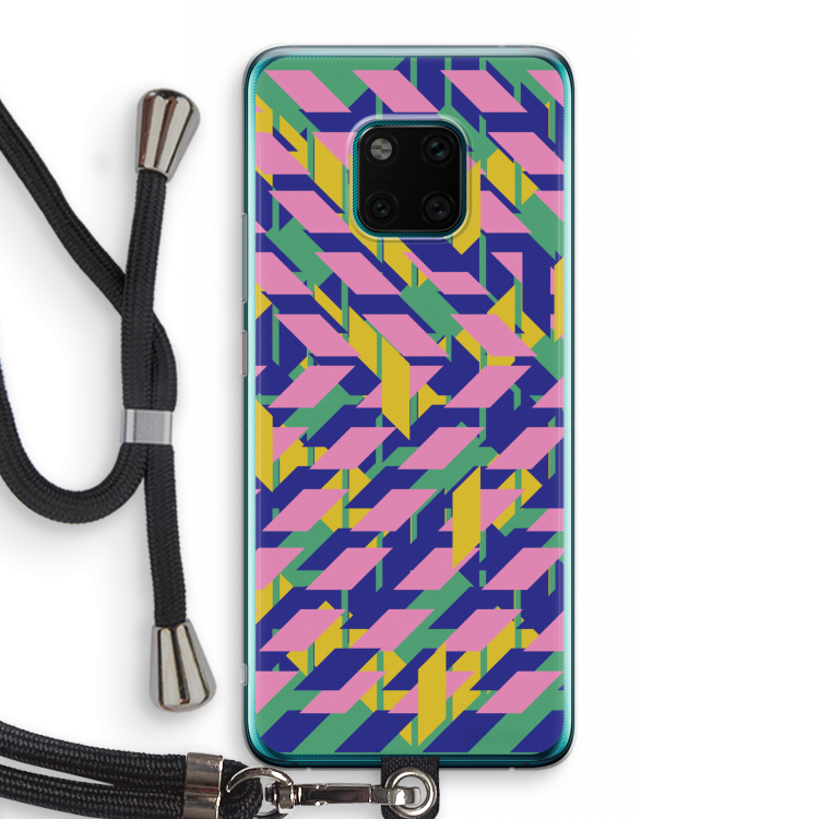 Skew Blush 1: Huawei Mate 20 Pro Transparant Hoesje met koord