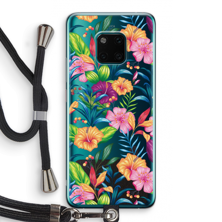 Tropisch 2: Huawei Mate 20 Pro Transparant Hoesje met koord