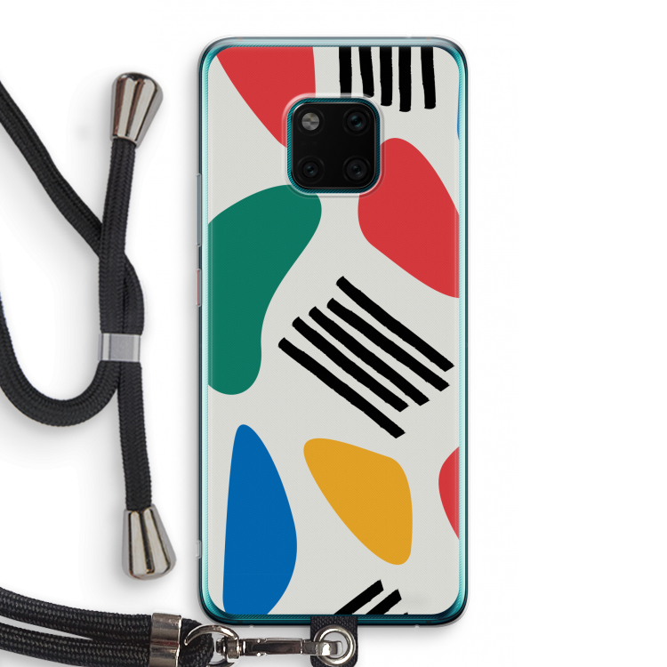 Illustratieve pop 1: Huawei Mate 20 Pro Transparant Hoesje met koord