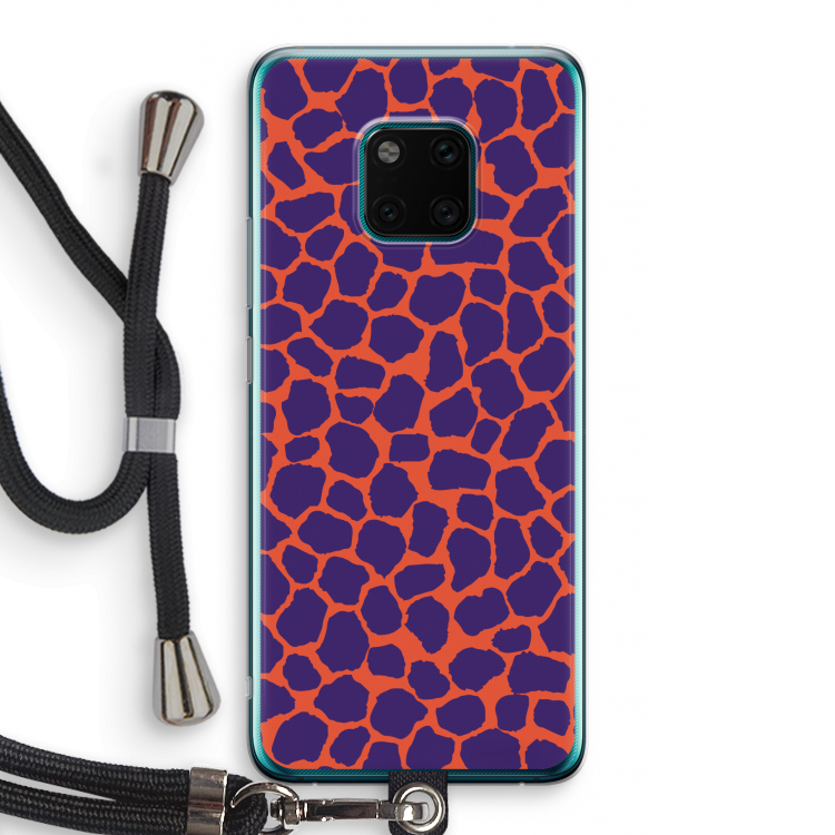 Purple Giraffe: Huawei Mate 20 Pro Transparant Hoesje met koord