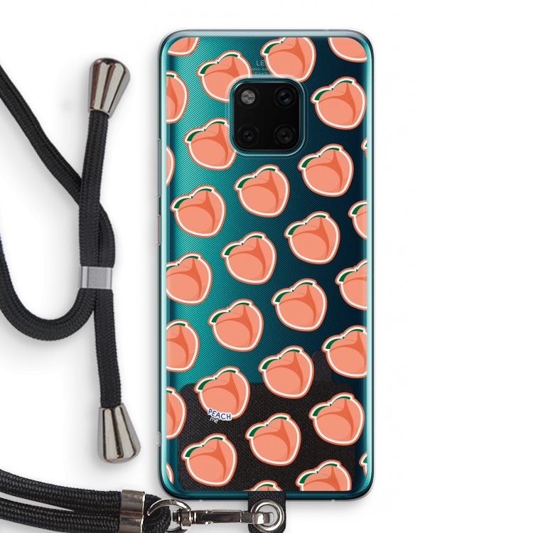 Just peachy: Huawei Mate 20 Pro Transparant Hoesje met koord
