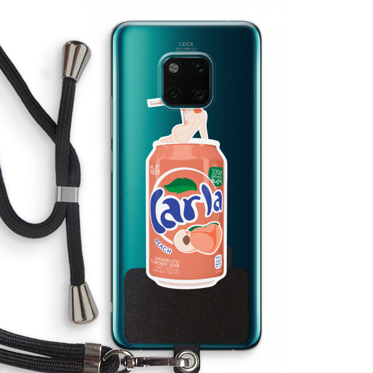 S(peach)less: Huawei Mate 20 Pro Transparant Hoesje met koord