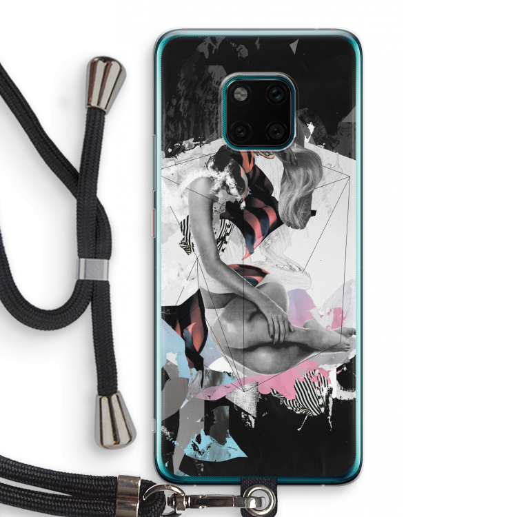 Camouflage de sommeil: Huawei Mate 20 Pro Transparant Hoesje met koord