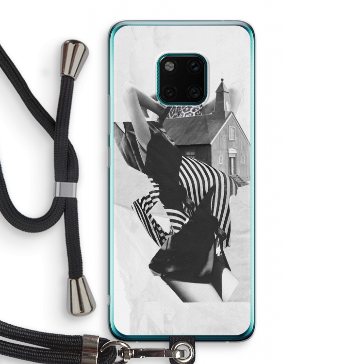 House: Huawei Mate 20 Pro Transparant Hoesje met koord