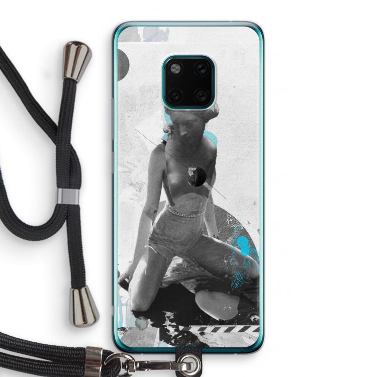 I will not feel a thing: Huawei Mate 20 Pro Transparant Hoesje met koord