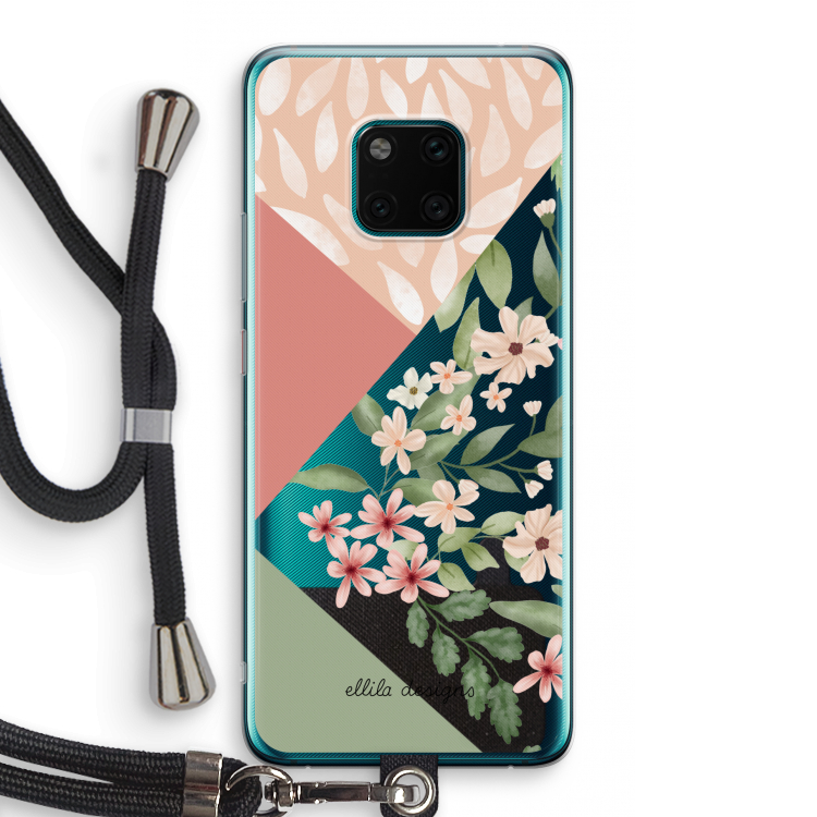 Sweet heaven geometrics: Huawei Mate 20 Pro Transparant Hoesje met koord
