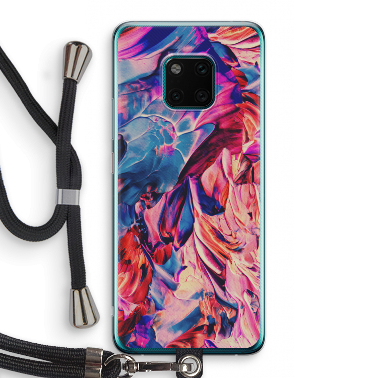 Pink Orchard: Huawei Mate 20 Pro Transparant Hoesje met koord