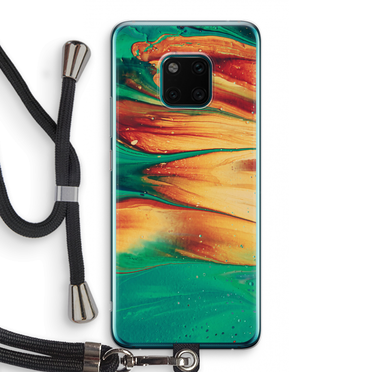 Green Inferno: Huawei Mate 20 Pro Transparant Hoesje met koord