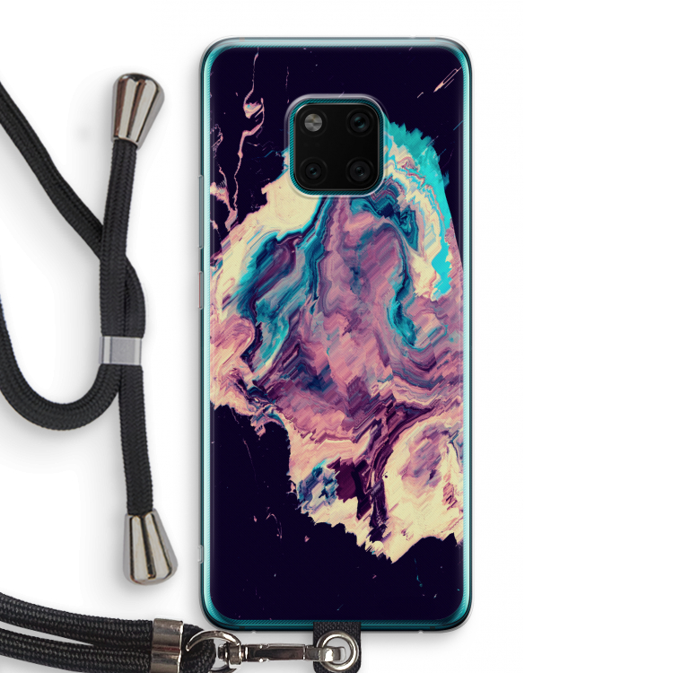 Cosmic Silence: Huawei Mate 20 Pro Transparant Hoesje met koord