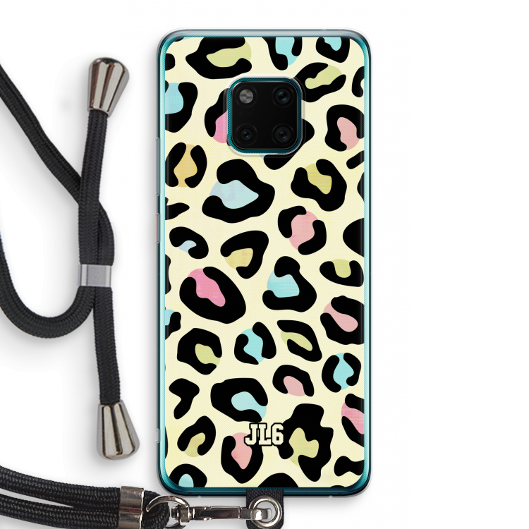 Leopard pattern: Huawei Mate 20 Pro Transparant Hoesje met koord