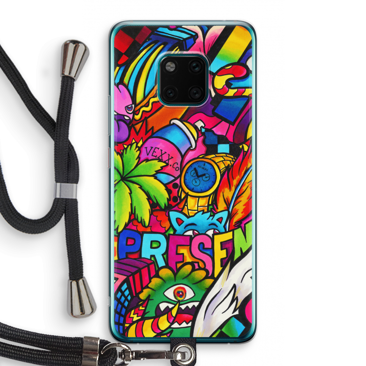 Represent: Huawei Mate 20 Pro Transparant Hoesje met koord