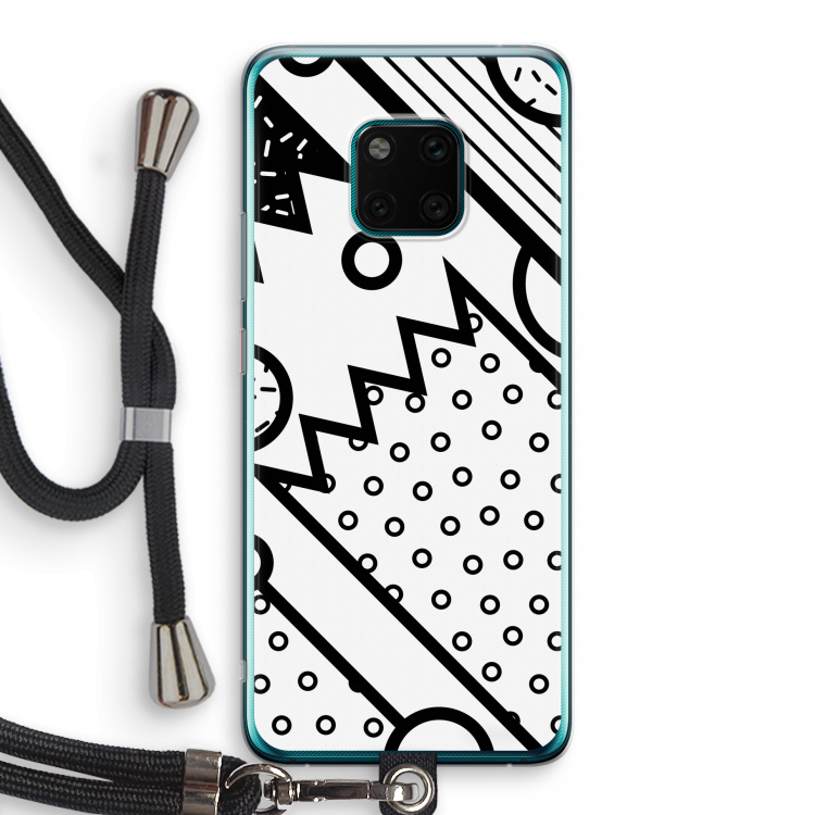 Pop Art #4: Huawei Mate 20 Pro Transparant Hoesje met koord