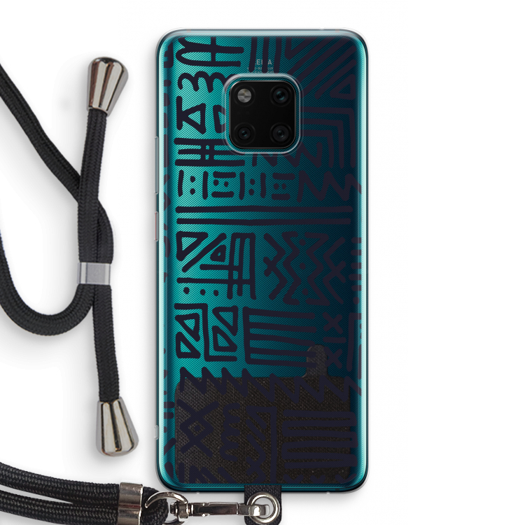 Marrakech print: Huawei Mate 20 Pro Transparant Hoesje met koord