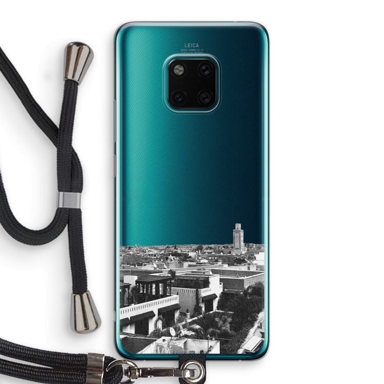 Marrakech Skyline : Huawei Mate 20 Pro Transparant Hoesje met koord