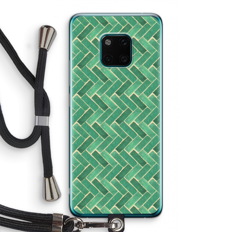 Moroccan tiles 2: Huawei Mate 20 Pro Transparant Hoesje met koord