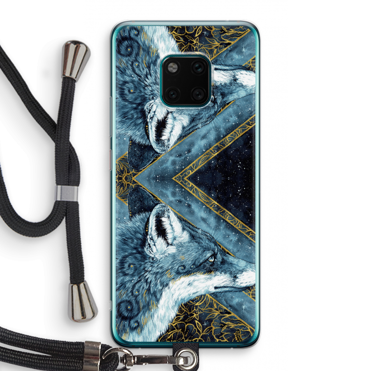 Golden Fox: Huawei Mate 20 Pro Transparant Hoesje met koord