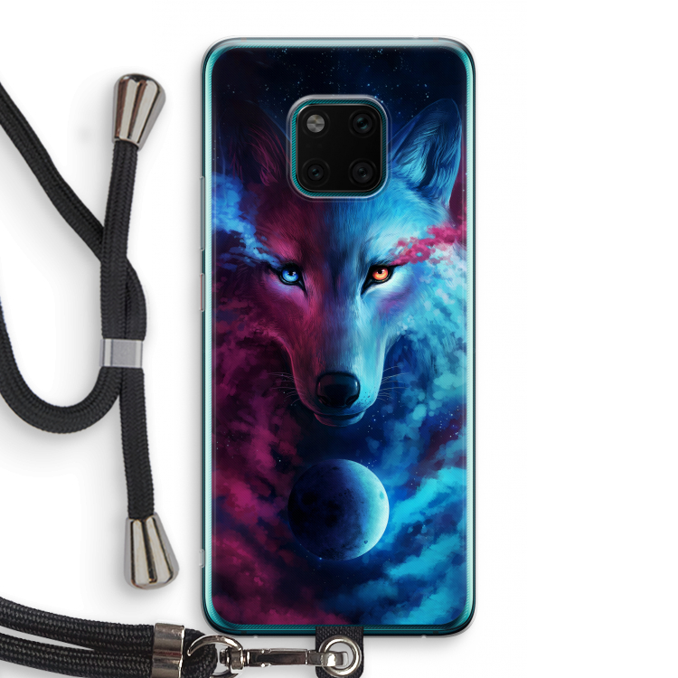 Where Light And Dark Meet: Huawei Mate 20 Pro Transparant Hoesje met koord
