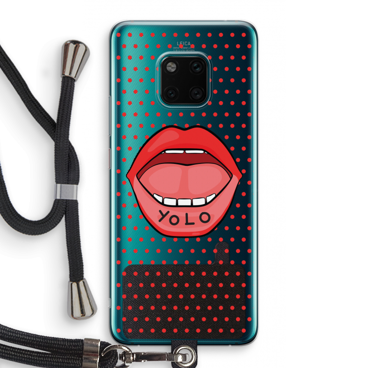 Yolo Denise: Huawei Mate 20 Pro Transparant Hoesje met koord