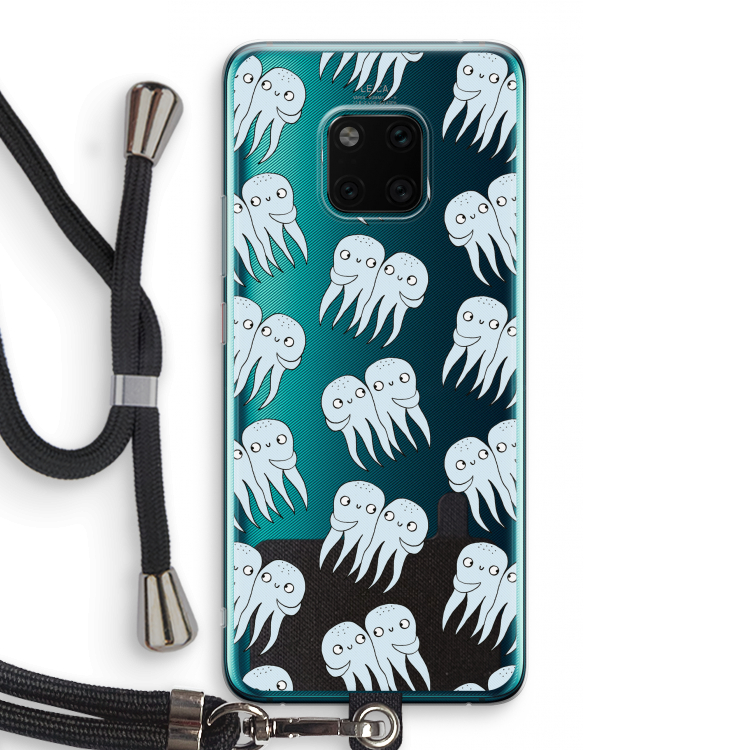 Octopussen: Huawei Mate 20 Pro Transparant Hoesje met koord