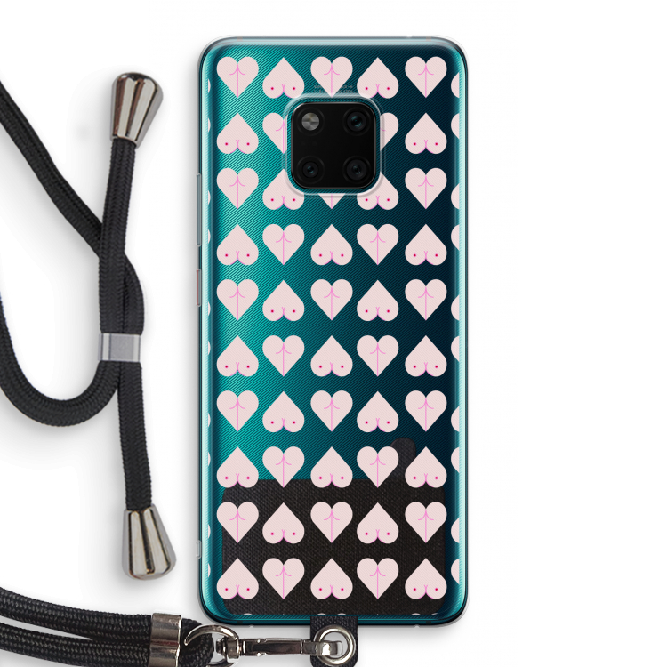 Ass 'n Titties: Huawei Mate 20 Pro Transparant Hoesje met koord