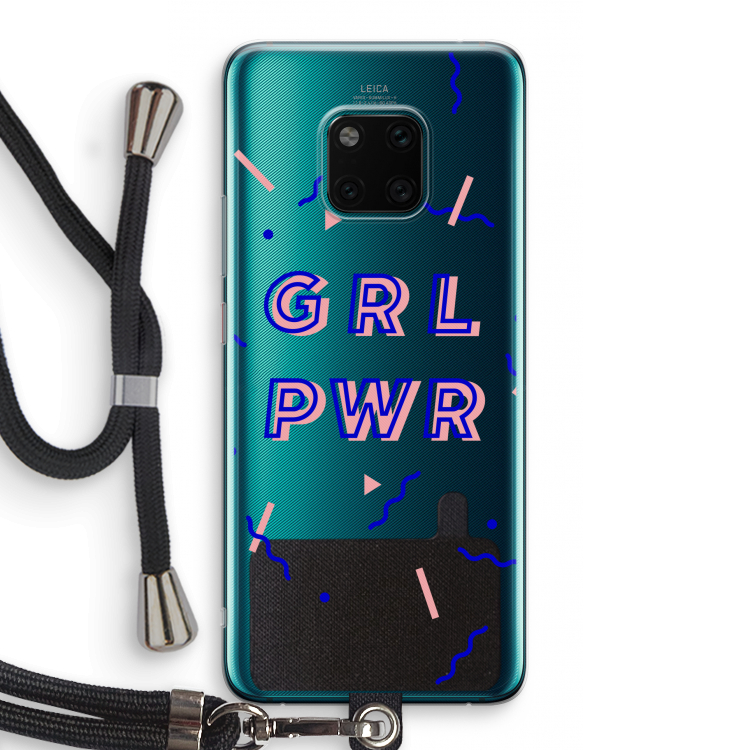 GRL PWR: Huawei Mate 20 Pro Transparant Hoesje met koord