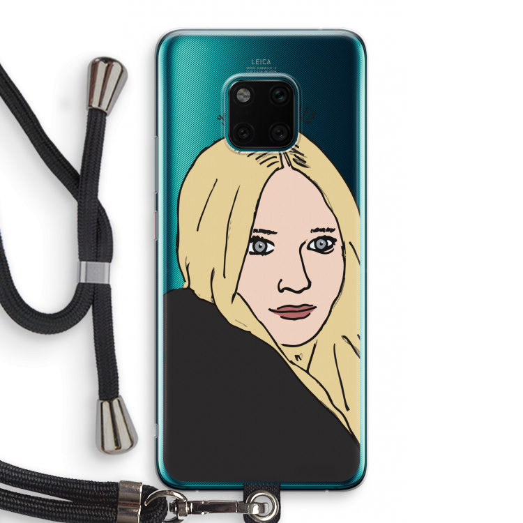 Ashley: Huawei Mate 20 Pro Transparant Hoesje met koord