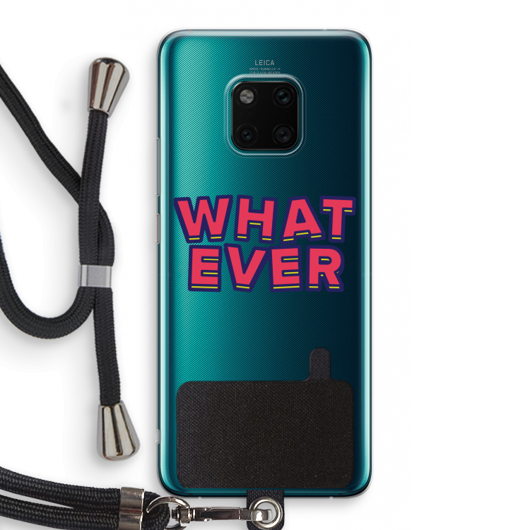 Whatever: Huawei Mate 20 Pro Transparant Hoesje met koord