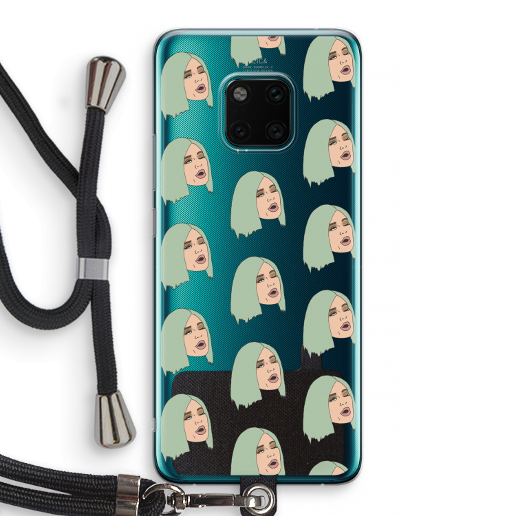 King Kylie: Huawei Mate 20 Pro Transparant Hoesje met koord