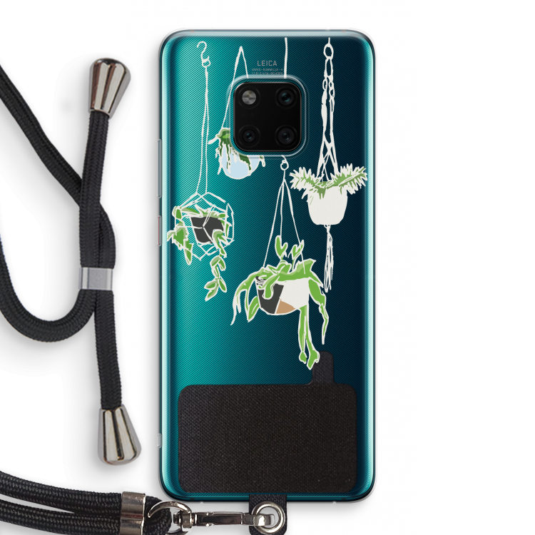Hang In There: Huawei Mate 20 Pro Transparant Hoesje met koord