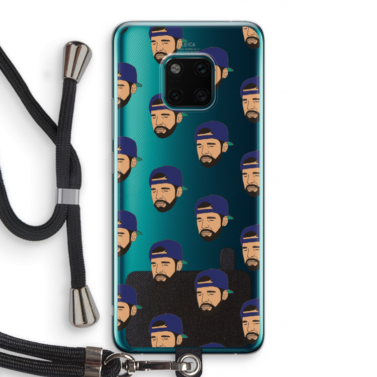 Drake Away: Huawei Mate 20 Pro Transparant Hoesje met koord