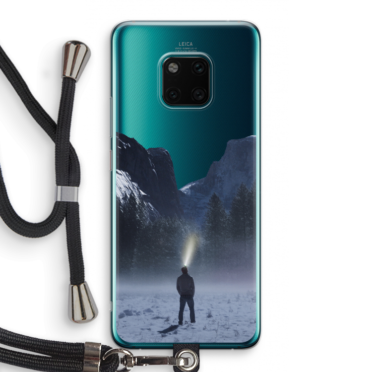 Wanderlust: Huawei Mate 20 Pro Transparant Hoesje met koord