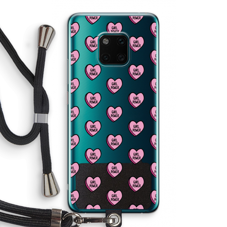 GIRL POWER: Huawei Mate 20 Pro Transparant Hoesje met koord