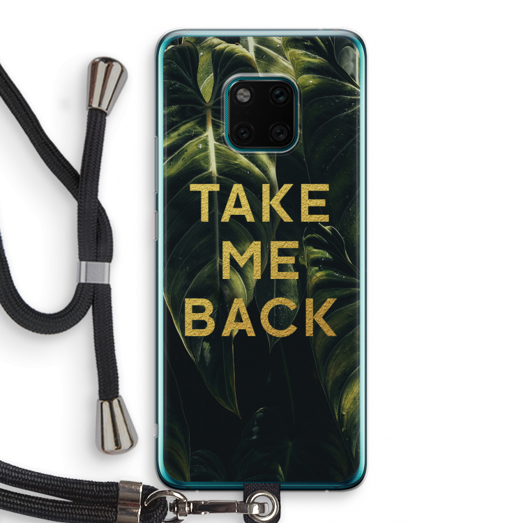 Take me back: Huawei Mate 20 Pro Transparant Hoesje met koord