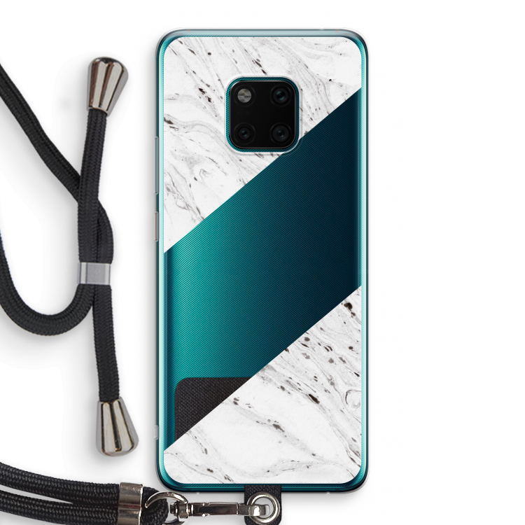 Biggest stripe: Huawei Mate 20 Pro Transparant Hoesje met koord