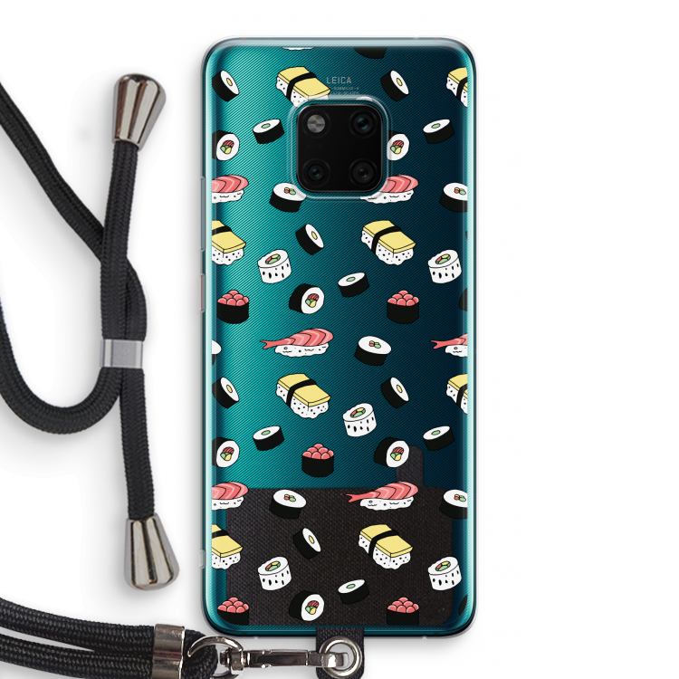 Sushi time: Huawei Mate 20 Pro Transparant Hoesje met koord