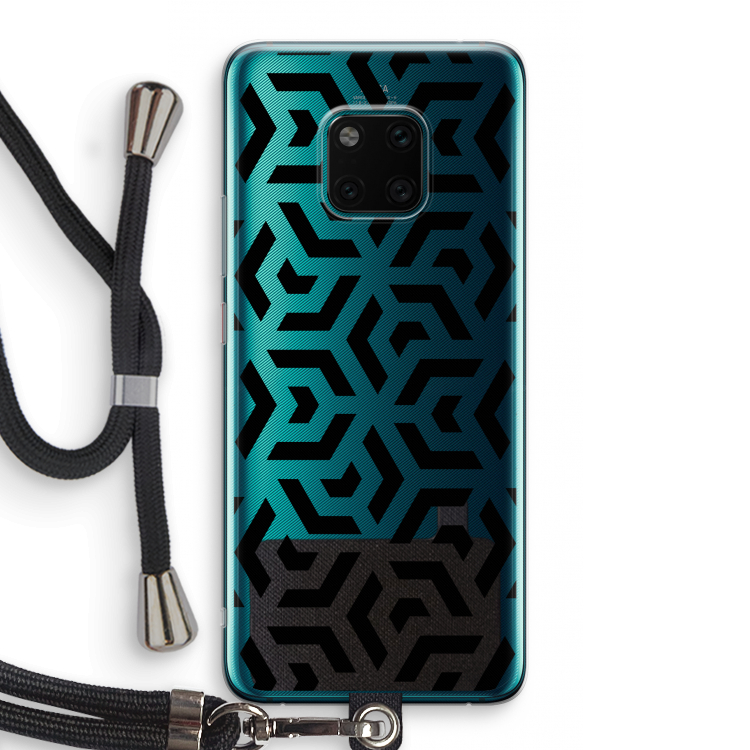 Crazy pattern: Huawei Mate 20 Pro Transparant Hoesje met koord