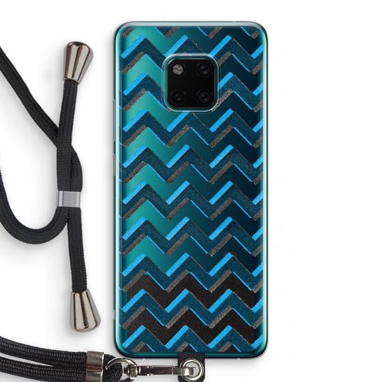 Onderbroken lijn: Huawei Mate 20 Pro Transparant Hoesje met koord