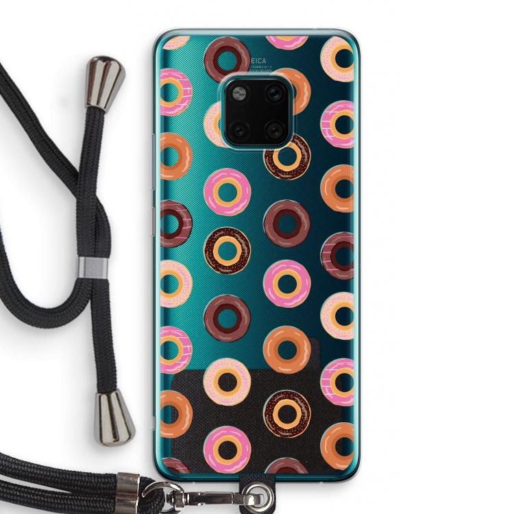 Donuts: Huawei Mate 20 Pro Transparant Hoesje met koord