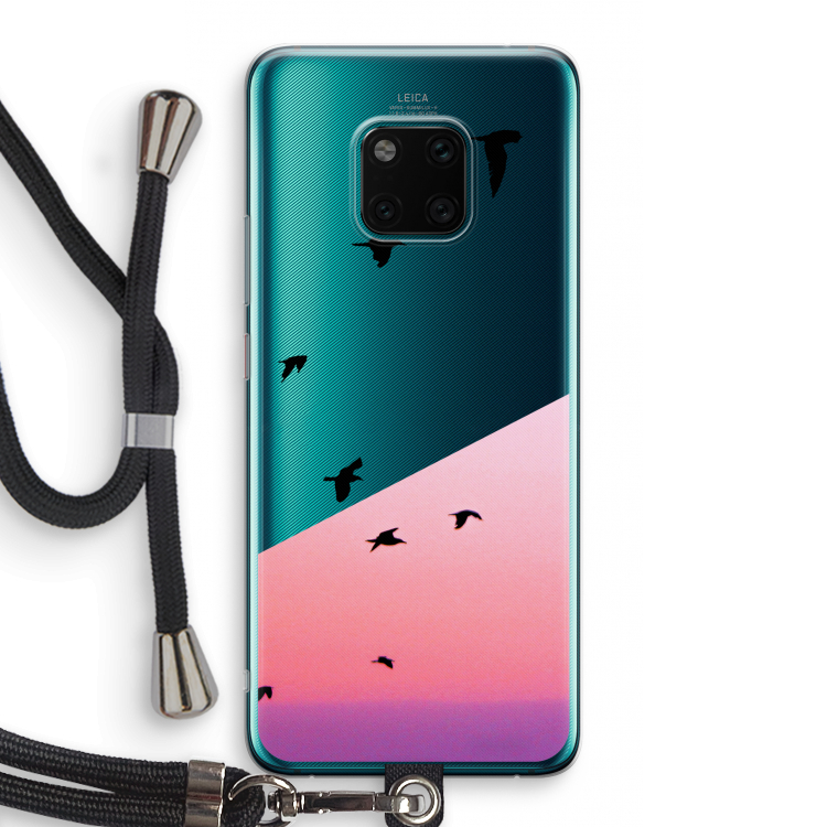 Fly away: Huawei Mate 20 Pro Transparant Hoesje met koord