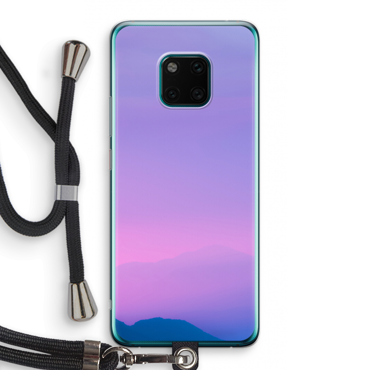Sunset pastel: Huawei Mate 20 Pro Transparant Hoesje met koord
